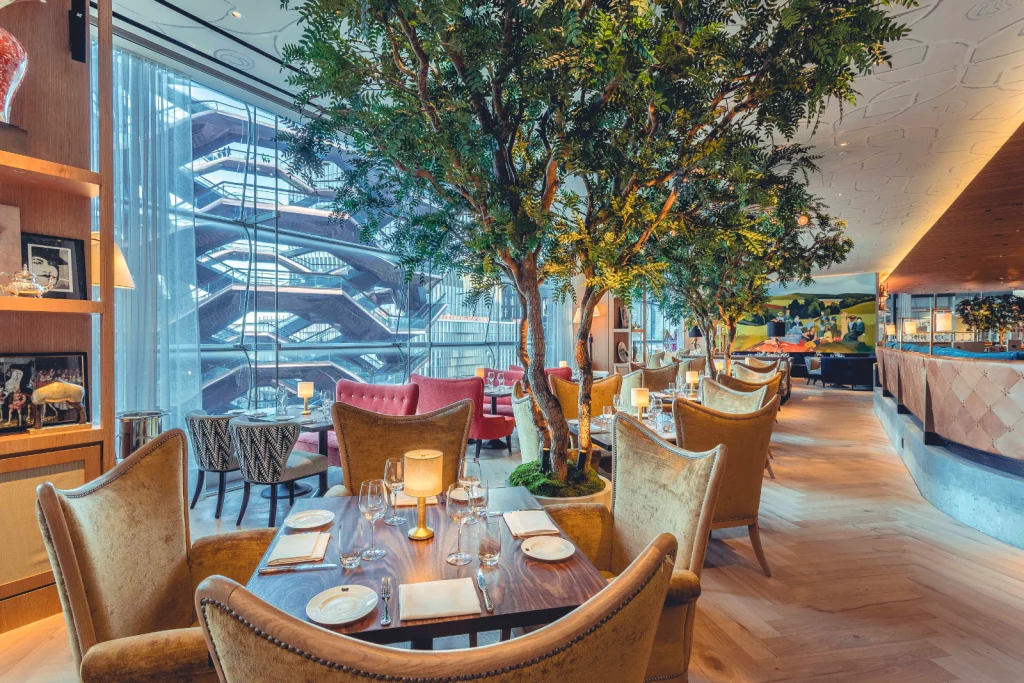 tables within a restaurant